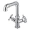 Kingston Brass Two-Handle Single-Hole Bathroom Faucet with Push Pop-Up Drain, Polished Chrome LS6301RX - alternate 1