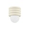 Mitzi Eny Lee Parker X Bibi 1 Light Flush Mount 4.75 In. Aged Brass/Ceramic Antique Ivory H691501-AGB/CAI - alternate 1