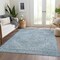 Homeroots 3' X 5' Sky Blue And Ivory Oriental Washable Indoor Outdoor Area Rug 603821 - alternate 7