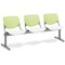 Kfi Kool Beam Seat Beam Seating, Tan Back, 71 in W 22" L 31" H, Polypropylene Seat 2300BEAM3-BP14-SP08 - alternate 1
