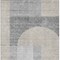 Homeroots 3' X 5' Silver Gray And Beige Geometric Washable Indoor Outdoor Area Rug 582728 - alternate 4