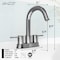 Anzzi Remnants 4 in. Centerset 2-Handle High-Arc Bathroom Sink Faucet in Chrome with Drain Assembly L-AZ300CH - alternate 3