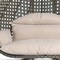 Leisuremod Beige Wicker Hanging 2 person Egg Swing Chair with Beige Cushions ESC57BG - alternate 3