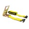 Mytee Products 3inX30ft Ratchet Straps w/flat hook, WLL 5,000 Trailer Tie Down - Yellow, 4PK RS330x4 - alternate 5