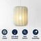 Jonathan Y Aurelia 13.75" 1-Light Scandinavian Japandi Adjustable Lantern Metal w/Ribbed Cocoon Capsule Shade L JYL4207B - alternate 8