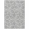 Homeroots 5' X 8' Gray And Ivory Geometric Washable Indoor Outdoor Area Rug 613008 - alternate 5