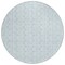 Homeroots 8' Sky Blue And Beige Round Ogee Washable Indoor Outdoor Area Rug 601652 - alternate 7