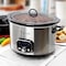 Megachef 6 Quart + 2.6 Quart Split Stainless Steel Electric Slow Cooker in SIlver MCSC-560 - alternate 5