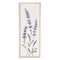 Homeroots 32" X 12" Natural White And Lavender Floral Wood Framed Art 634060 - alternate 1