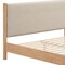 Homeroots Beige Wood And Upholstery Queen Bed Frame 583189 - alternate 6