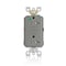 Leviton AFCI Receptacle 20A HG/TR Gray AFTR2-HGG - alternate 1