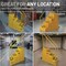 Us Weight 4-Step Yellow Rolling Safety Step Stool with Handrails & Wheels SS400 - alternate 6