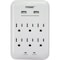 Prime Wire & Cable 6 Power & 2 USB White Wall Charger PBUSB346S - alternate 1