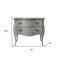 Homeroots 34" Gray Solid Wood Two Drawer Chest 389783 - alternate 5