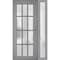Vdomdoors Front Exterior Prehung FiberGlass Door Frosted Glass / Manux 8312 Grey Ash / Sidelight Exterior Win MANUX8312EXD-SS-W36+12 x H80-LH - alternate 6