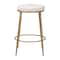 Baxton Studio Jessa Counter Stool with Hand-Forged Metal Frame 270-14727-ZORO - alternate 5