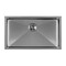 Whitehaus Collection Noah Plus 16 gauge Single Bowl Linen Textured Dual-Mount Sink Set WHNPL3318-GM - alternate 5