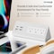 Kable Kontrol Power Strip, Rack Mounted, USB, 7 4.9 ft., White KK-EC-WH-C - alternate 7