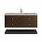 James Martin Vanities Allamari 48" Single Vanity, Sable w/ Single Hole 3 CM Victorian Silver Silestone Top D640-V48-SBL-3VSL - alternate 1