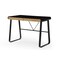 Homeroots 43" Black Wood and Metal Writing Desk With Two Drawers 543762 - alternate 6