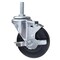 Service Caster 4 Inch Hard Rubber Wheel Swivel 10mm Threaded Stem Caster with Brake SCC SCC-TS20S414-HRS-TLB-M1015 - alternate 1