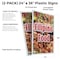 Signmission Filipino Food, Plastic Signs Only 24 Inch x 36 Inch, Corrugated Plastic, 2PK CSB-2436-2PACK-Filipino Food - alternate 2