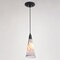 Vaxcel Milano LED Compatible Matte Black Transitional Mini Pendant Ceiling Light Multi Color Art Glass P0409 - alternate 8