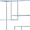 Homeroots 72" Silver And Clear Metal and Glass Nine Tier Etagere Bookcase 333392 - alternate 4