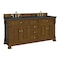 James Martin Vanities Brookfield 72" Double Vanity, Honey Oak, w/ 3 CM Charcoal Soapstone Silestone Top 547-V72-HNO-3CSP - alternate 5