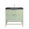 James Martin Vanities Emmeline 36'' Single Vanity, Pistachio w/ 3 CM Charcoal Soapstone Top D100-V36-PST-3CSP - alternate 1