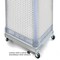 Azar Displays Four-Sided Pegboard Tower Floor Display, Rotating Wheeled Base, 16 in W x 67 in H, White 700407-WHT - alternate 5