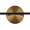 Jonathan Y Caleb 18" 2-Light Contemporary Transitional Iron/Glass LED Vanity Light, Brass Gold/Black JYL9010A - alternate 8