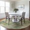 Homeroots 8' Artichoke Green Round Geometric Washable Indoor Outdoor Area Rug 608258 - alternate 5