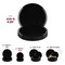 Smarty Had A Party 625 Black Flat Round Disposable Plastic Pastry Plates 120 Plates, 120PK 836-B-CASE - alternate 8