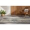 Homeroots 8' Taupe And Gray Abstract Washable Indoor Outdoor Runner Rug 563611 - alternate 1