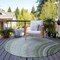 Homeroots 8' Green And Artichoke Green Round Abstract Washable Indoor Outdoor Area Rug 577303 - alternate 5