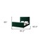 Homeroots Hunter Green Solid Wood King Upholstered Velvet Bed 544767 - alternate 4