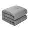 Homeroots Gray King 100% Cotton 140 Thread Count Washable Down Comforter Set 528871 - alternate 5