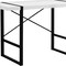 Homeroots 49" White and Black Computer Desk 333473 - alternate 5