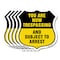 Signmission No Trespassing Shield Sign You Are Now T, 12 inch X 12 inch, Aluminum Metal Sign, 5PK SHI-A-5Pack-12-412 - alternate 1