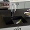 Blanco Precis SILGRANIT 24in Single Bowl Undermount Kitchen Sink - Coal Black 442928 - alternate 4