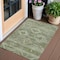 Homeroots 3' X 5' Olive Green And Fern Green Southwestern Washable Indoor Outdoor Area Rug 588714 - alternate 1