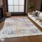 Homeroots 9' X 12' Ivory Orange And Blush Abstract Washable Indoor Outdoor Area Rug 588754 - alternate 5
