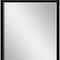 Homeroots 42" Black Solid Wood Framed Accent Mirror 632822 - alternate 4