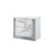 Homeroots 25" White Wood Faux Marble Solid and Manufactured Wood Lighted Two Drawer Nightstand with USB Port 564663 - alternate 5