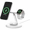 Belkin Boost Charge Pro 3 In 1 Wireless Charging Stand With Qi2, White WIZ023ttWH - alternate 3
