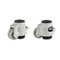 Foot Master Leveling Caster, Rachet, 75mm MC Nylon Wheel, M16x2.0P Stem, Swivel, 750kg Cap, NBR Foot Pad, Ivory GDR-100-S-HUP - alternate 1