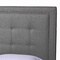 Baxton Studio Hirst Gray Platform Bed- King Size 106-5290 - alternate 4