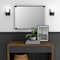 Gatco Fixed Mount 30" Frameless Rectangle Décor Mirror, Matte Black 1521MX - alternate 4