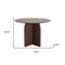 Homeroots 42" Brown Solid Wood Pedestal Base Round Top Dining Table 712163 - alternate 4